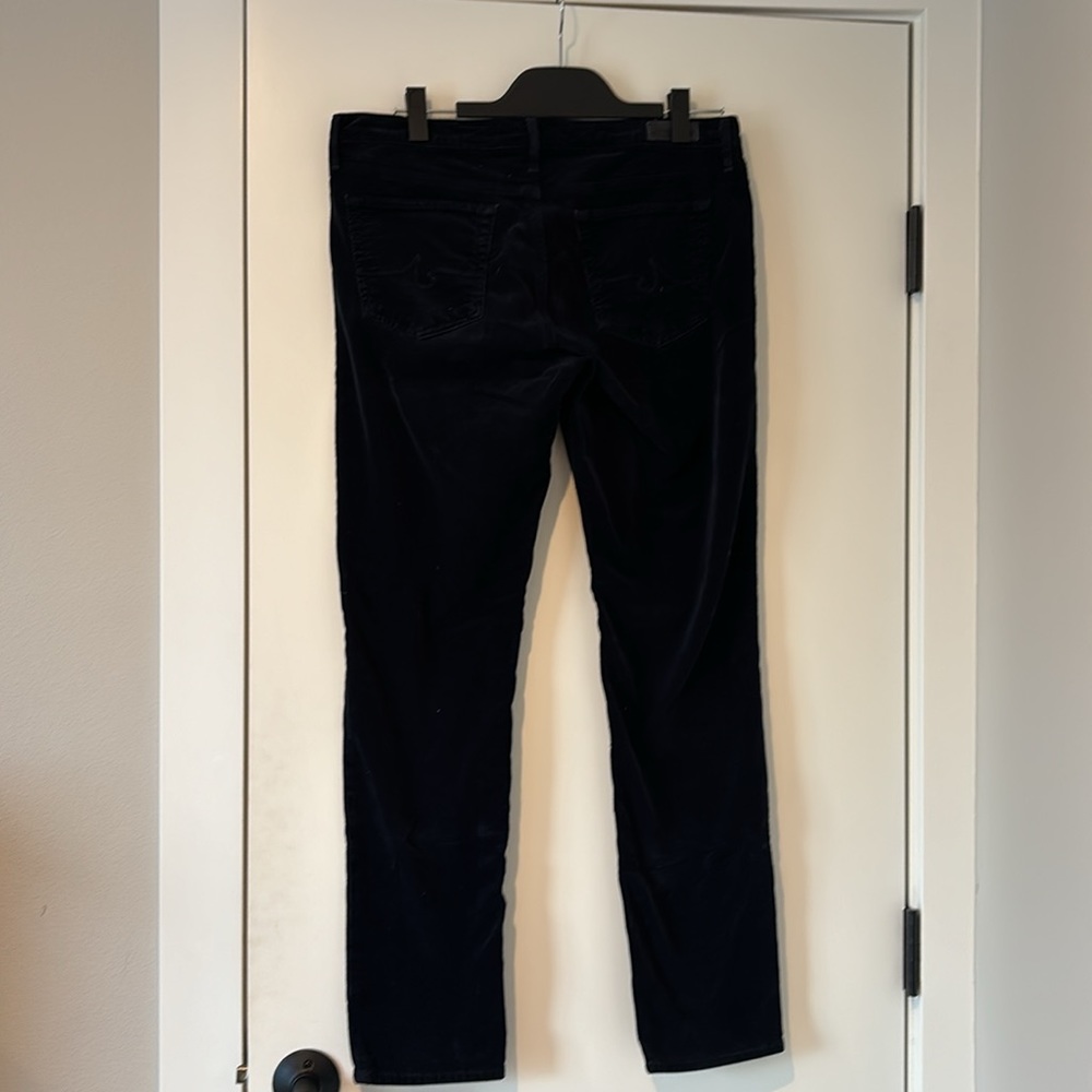 AG | The Stilt Cigarette Leg Corduroy Pants in Navy Blue | Size 32R | Like new - Picture 4 of 4